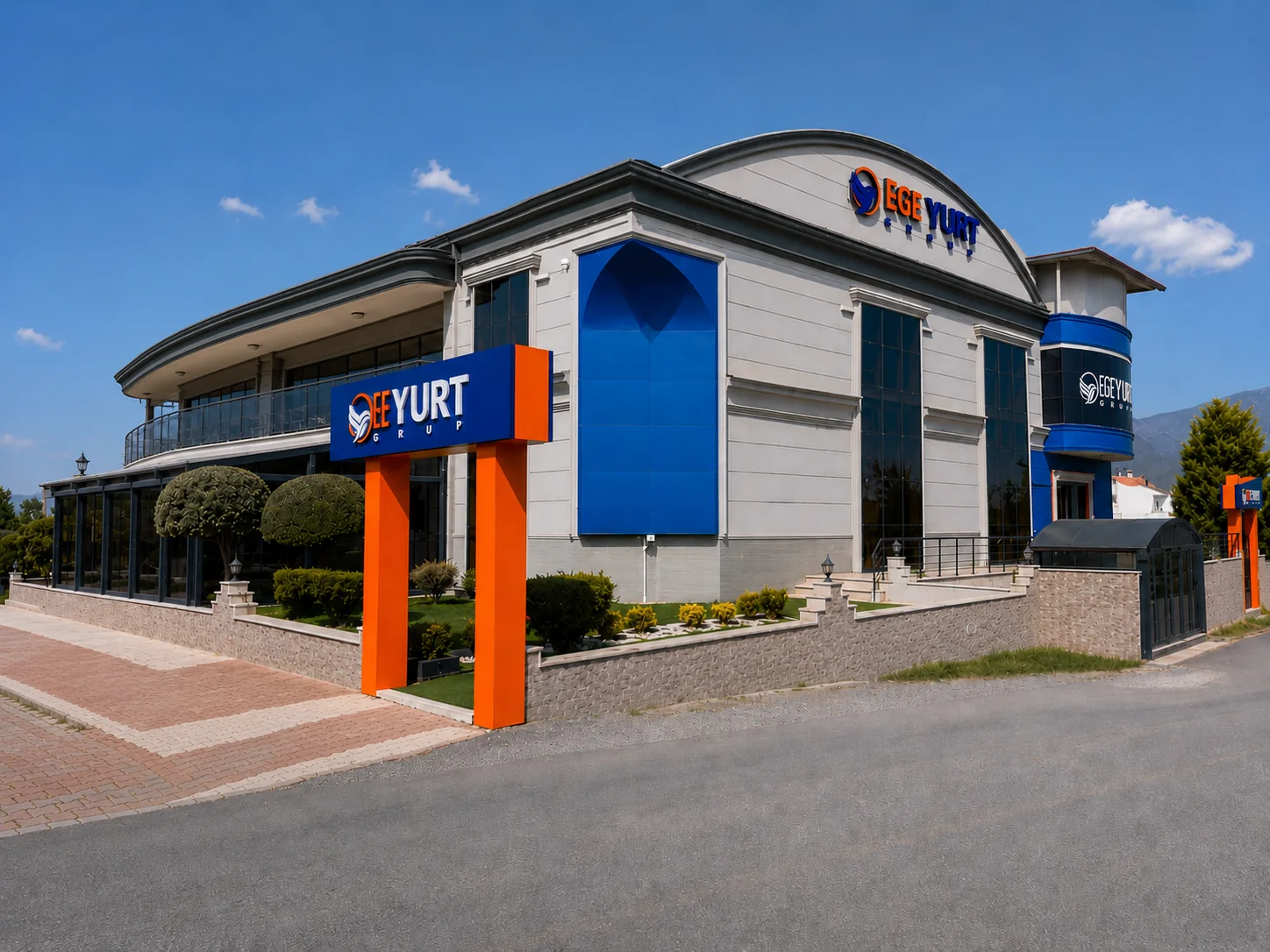 Ege Yurt Grup merkez binasının dış cephe görünümü